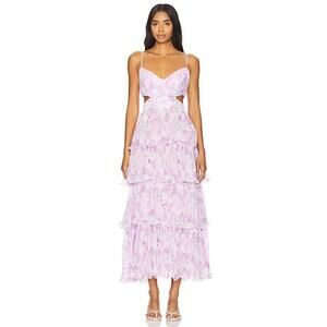 ASTR THE LABEL Jaiden Dress in Lavender Floral